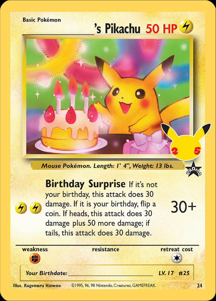 _____'s Pikachu (24) [Celebrations: 25th Anniversary - Classic Collection] | Gamers Paradise