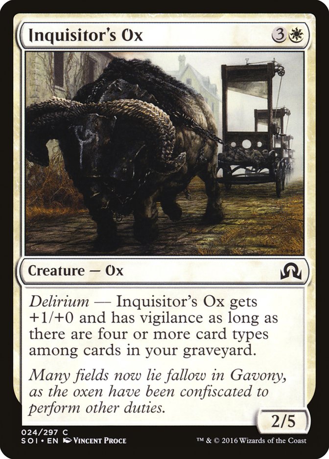 Inquisitor's Ox [Shadows over Innistrad] | Gamers Paradise