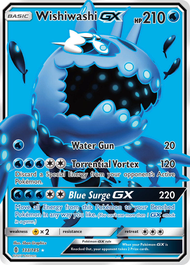 Wishiwashi GX (133/145) [Sun & Moon: Guardians Rising] | Gamers Paradise