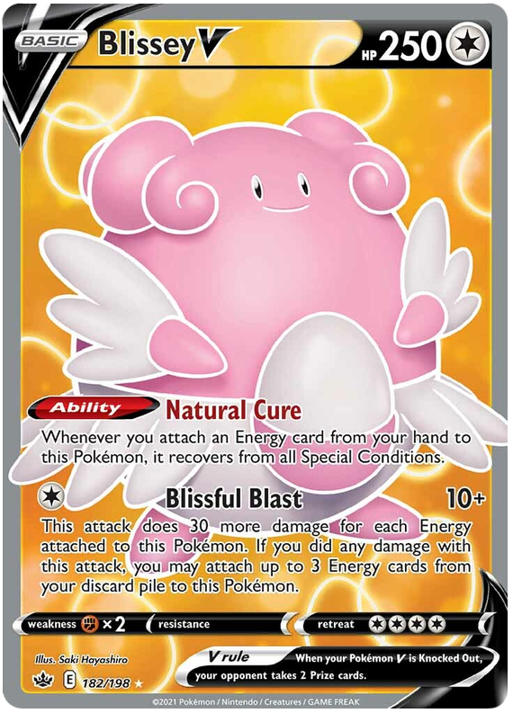 Blissey V (182/198) [Sword & Shield: Chilling Reign] | Gamers Paradise