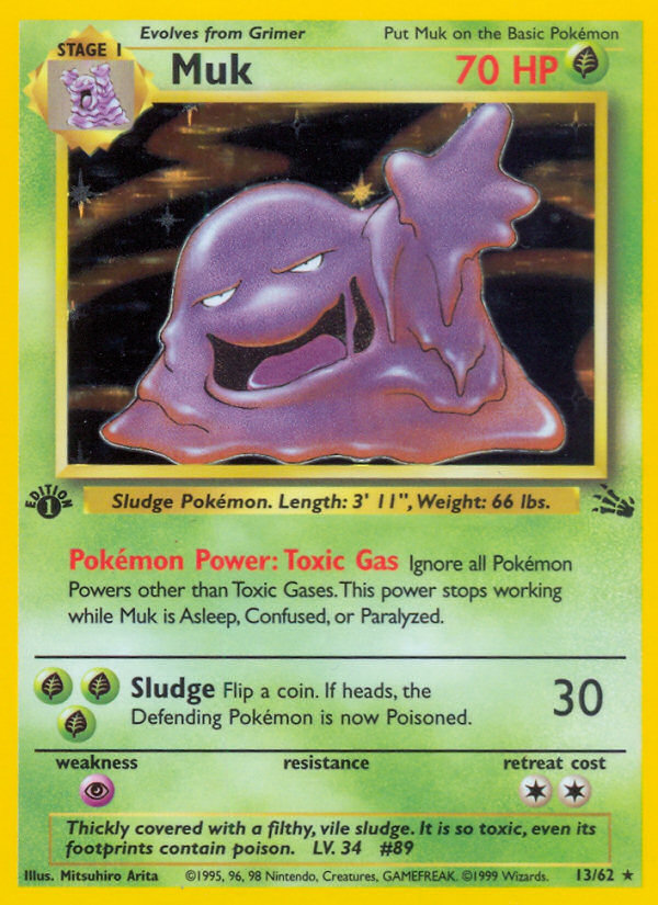 Muk (13/62) [Fossil 1st Edition] | Gamers Paradise