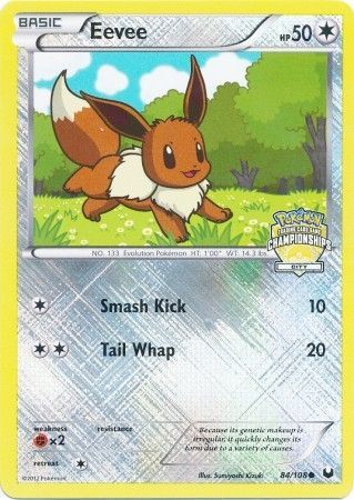 Eevee (84/108) (City Championship Promo) [Black & White: Dark Explorers] | Gamers Paradise