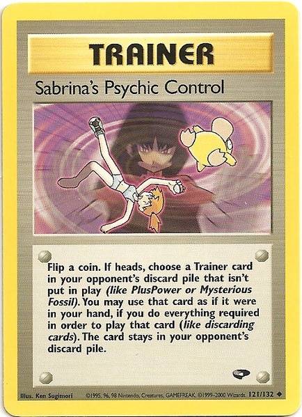 Sabrina's Psychic Control (121/132) [Gym Challenge Unlimited] | Gamers Paradise