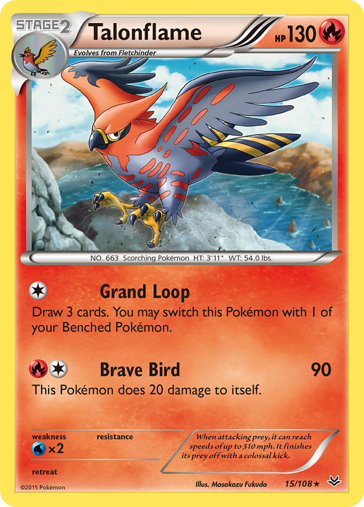 Talonflame (15/108) [XY: Roaring Skies] | Gamers Paradise