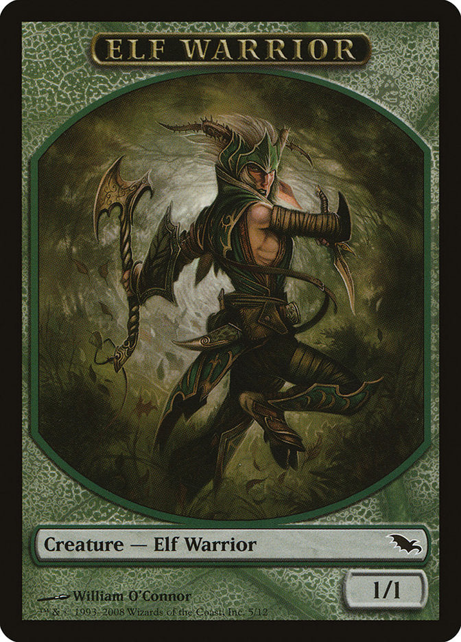 Elf Warrior Token (5/12) [Shadowmoor Tokens] | Gamers Paradise