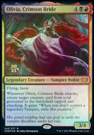 Olivia, Crimson Bride [Innistrad: Crimson Vow Prerelease Promos] | Gamers Paradise