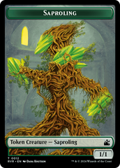 Saproling // Angel (0003) Double-Sided Token [Ravnica Remastered Tokens] | Gamers Paradise