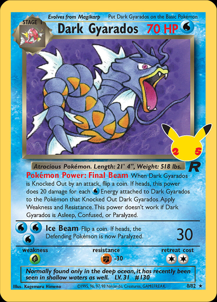 Dark Gyarados (8/82) [Celebrations: 25th Anniversary - Classic Collection] | Gamers Paradise