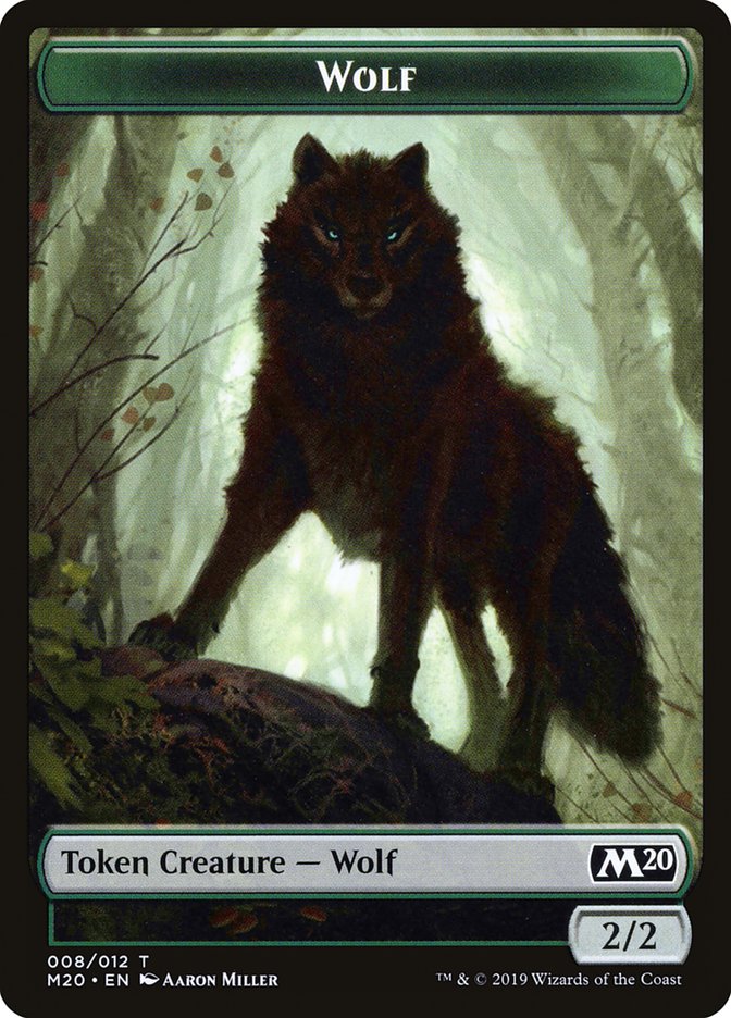 Zombie // Wolf Double-Sided Token [Game Night 2019 Tokens] | Gamers Paradise
