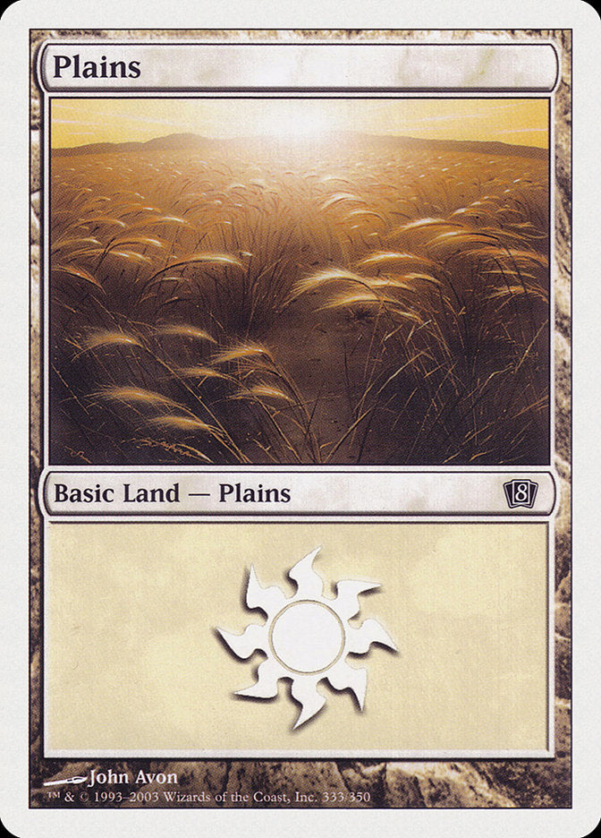 Plains (333) [Eighth Edition] | Gamers Paradise