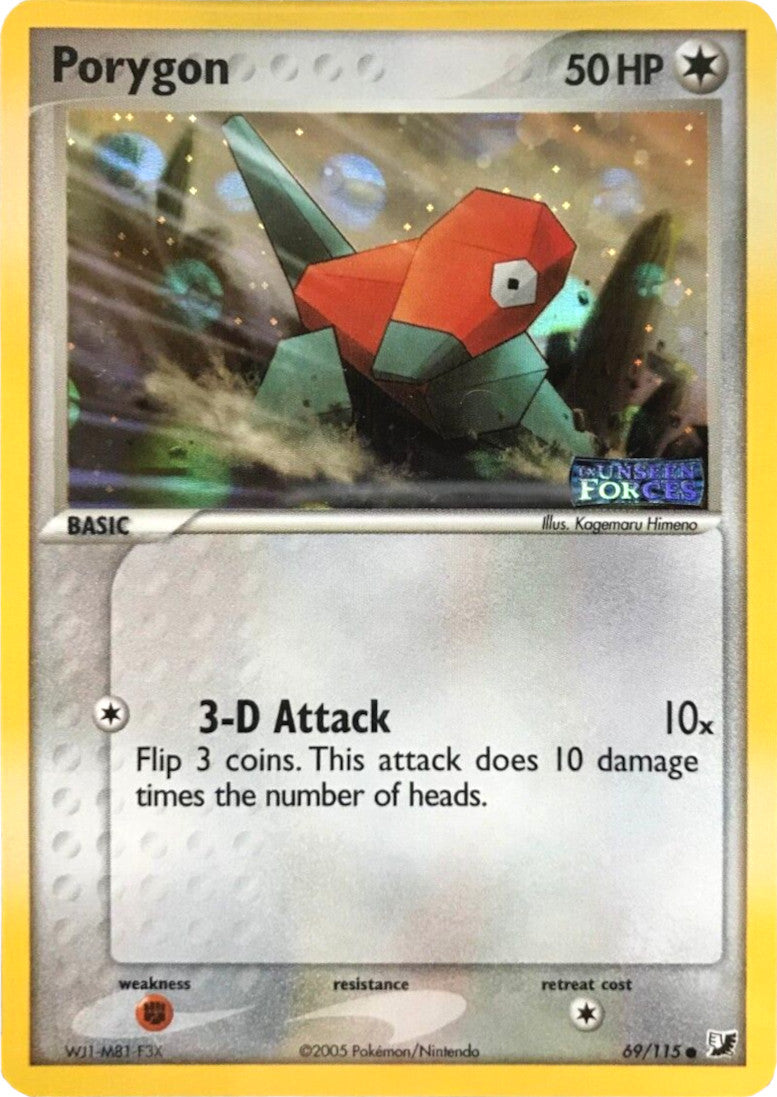 Porygon (69/115) (Stamped) [EX: Unseen Forces] | Gamers Paradise