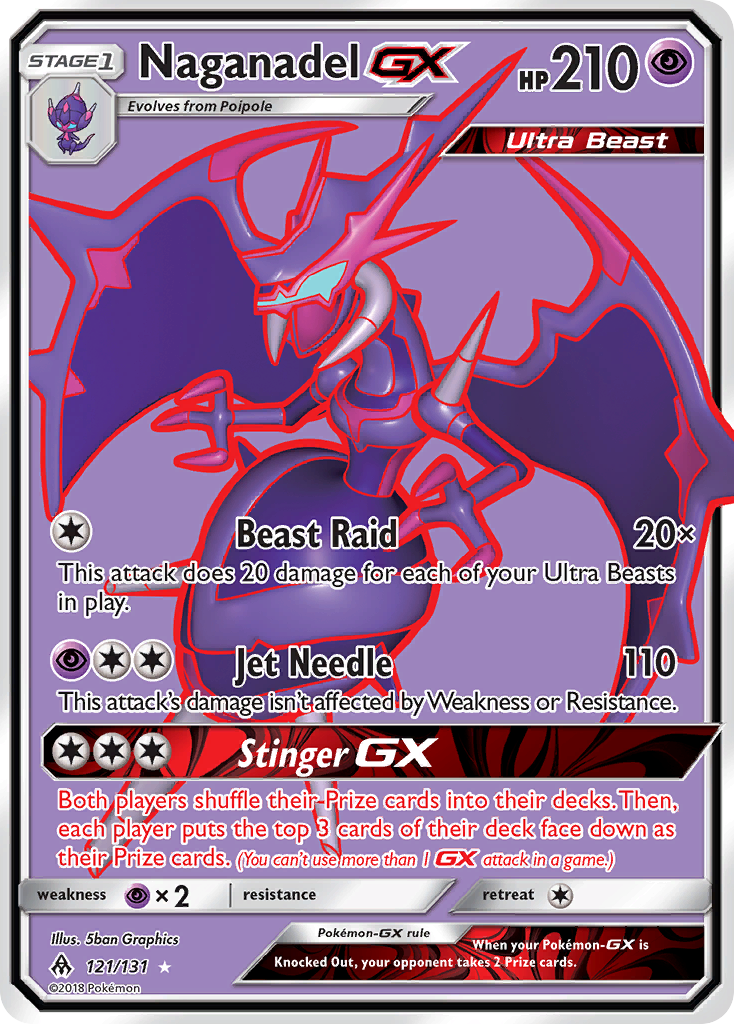 Naganadel GX (121/131) [Sun & Moon: Forbidden Light] | Gamers Paradise