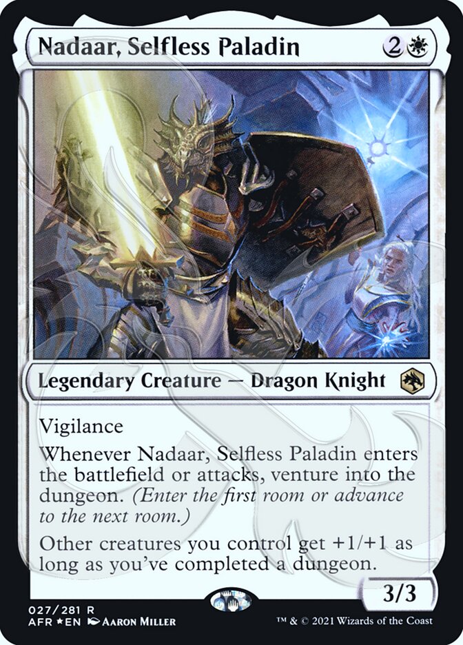 Nadaar, Selfless Paladin (Ampersand Promo) [Dungeons & Dragons: Adventures in the Forgotten Realms Promos] | Gamers Paradise