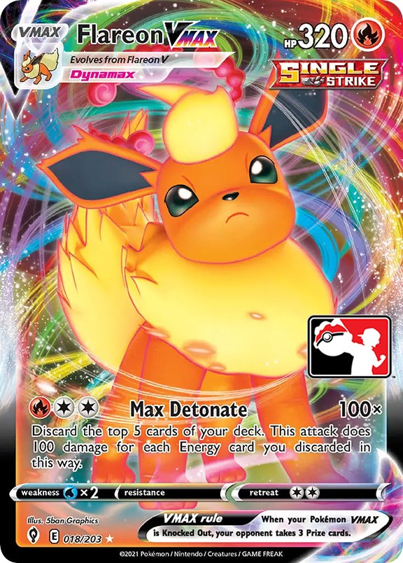 Flareon VMAX (018/203) [Prize Pack Series One] | Gamers Paradise