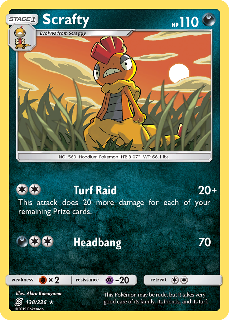 Scrafty (138/236) [Sun & Moon: Unified Minds] | Gamers Paradise