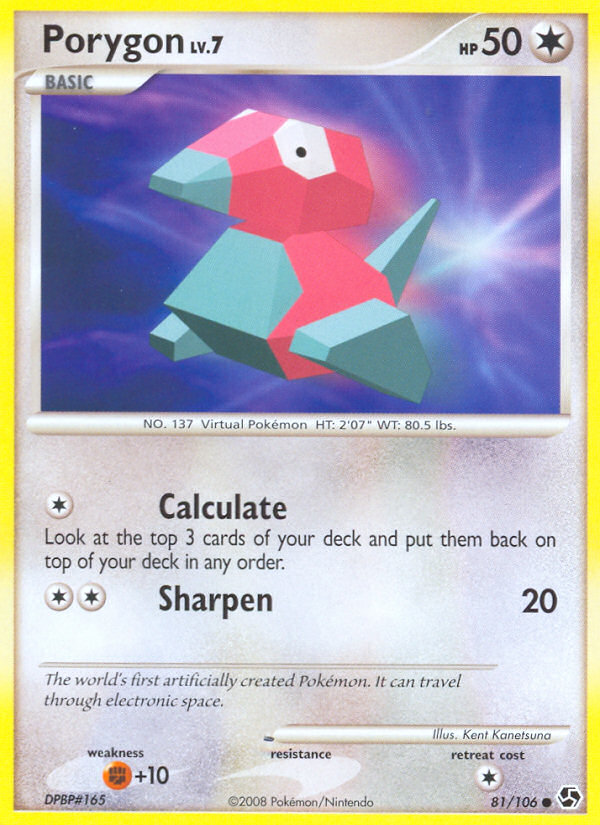 Porygon (81/106) [Diamond & Pearl: Great Encounters] | Gamers Paradise