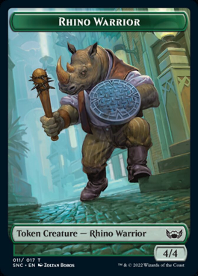 Rhino Warrior Token [Streets of New Capenna Tokens] | Gamers Paradise