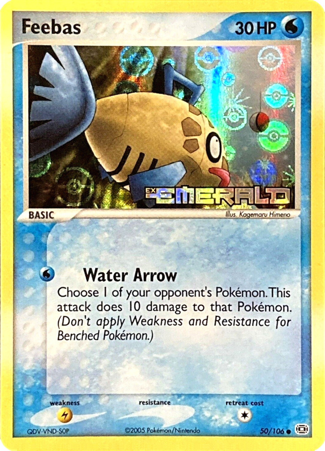 Feebas (50/106) (Stamped) [EX: Emerald] | Gamers Paradise