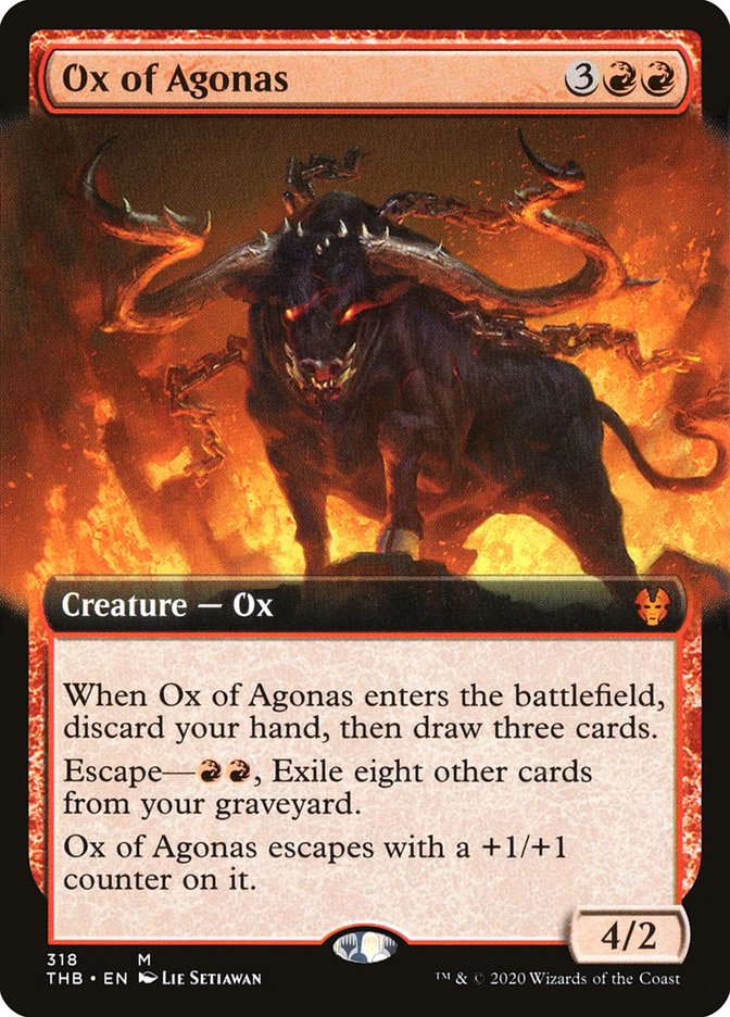 Ox of Agonas (Extended Art) [Theros Beyond Death] | Gamers Paradise