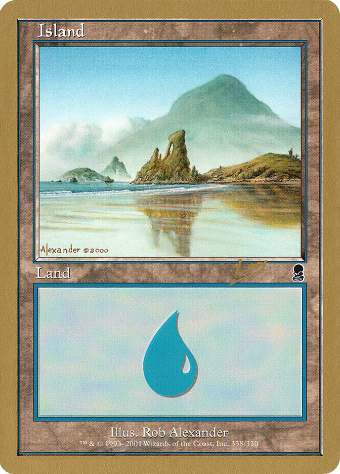 Island (rl338) (Raphael Levy) [World Championship Decks 2002] | Gamers Paradise