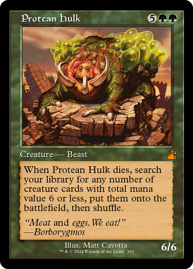 Protean Hulk (Retro Frame) [Ravnica Remastered] | Gamers Paradise