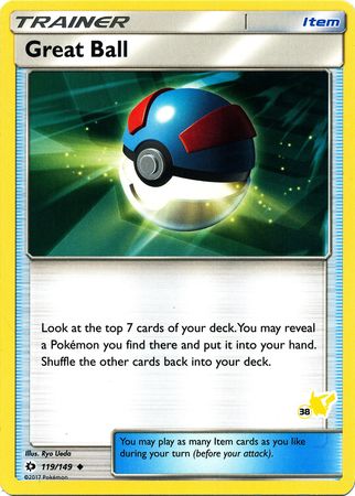 Great Ball (119/149) (Pikachu Stamp #38) [Battle Academy 2020] | Gamers Paradise