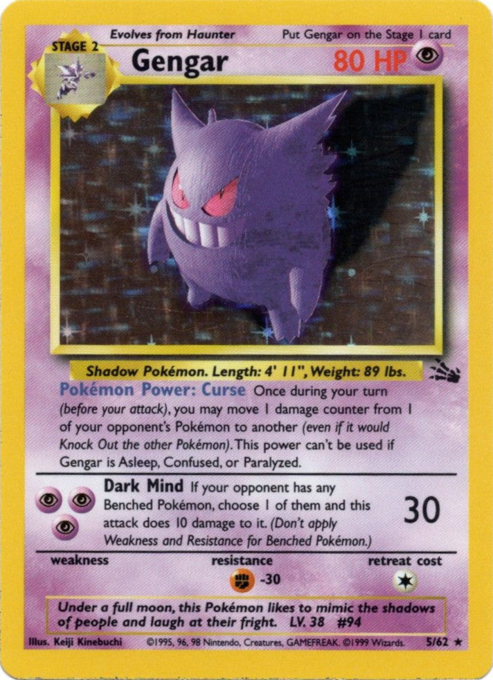 Gengar (5/62) [Fossil Unlimited] | Gamers Paradise