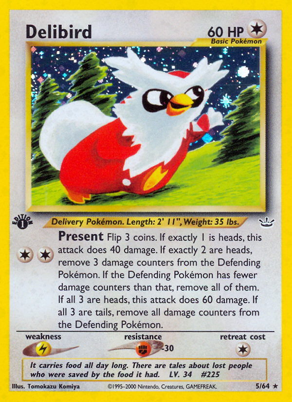 Delibird (5/64) [Neo Revelation 1st Edition] | Gamers Paradise