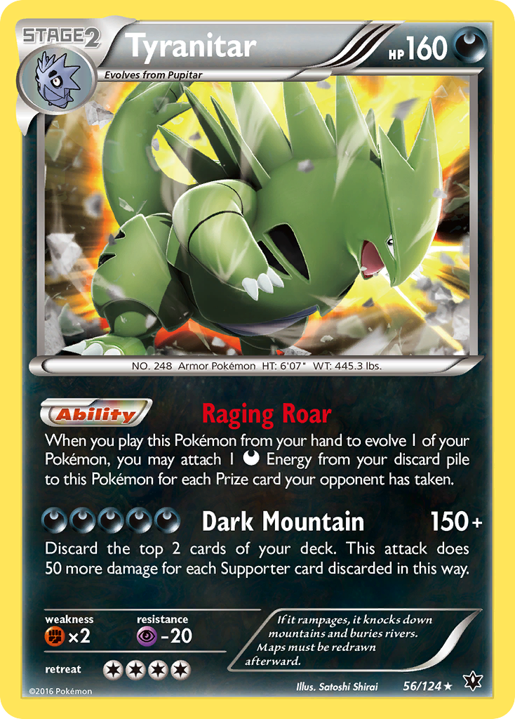 Tyranitar (56/124) [XY: Fates Collide] | Gamers Paradise