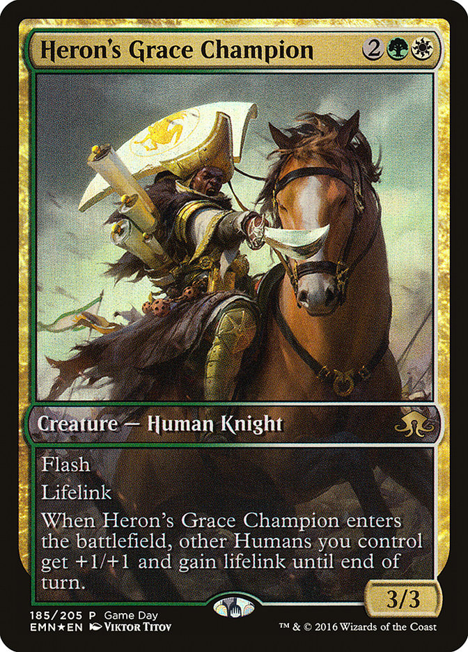 Heron's Grace Champion (Game Day) [Eldritch Moon Promos] | Gamers Paradise