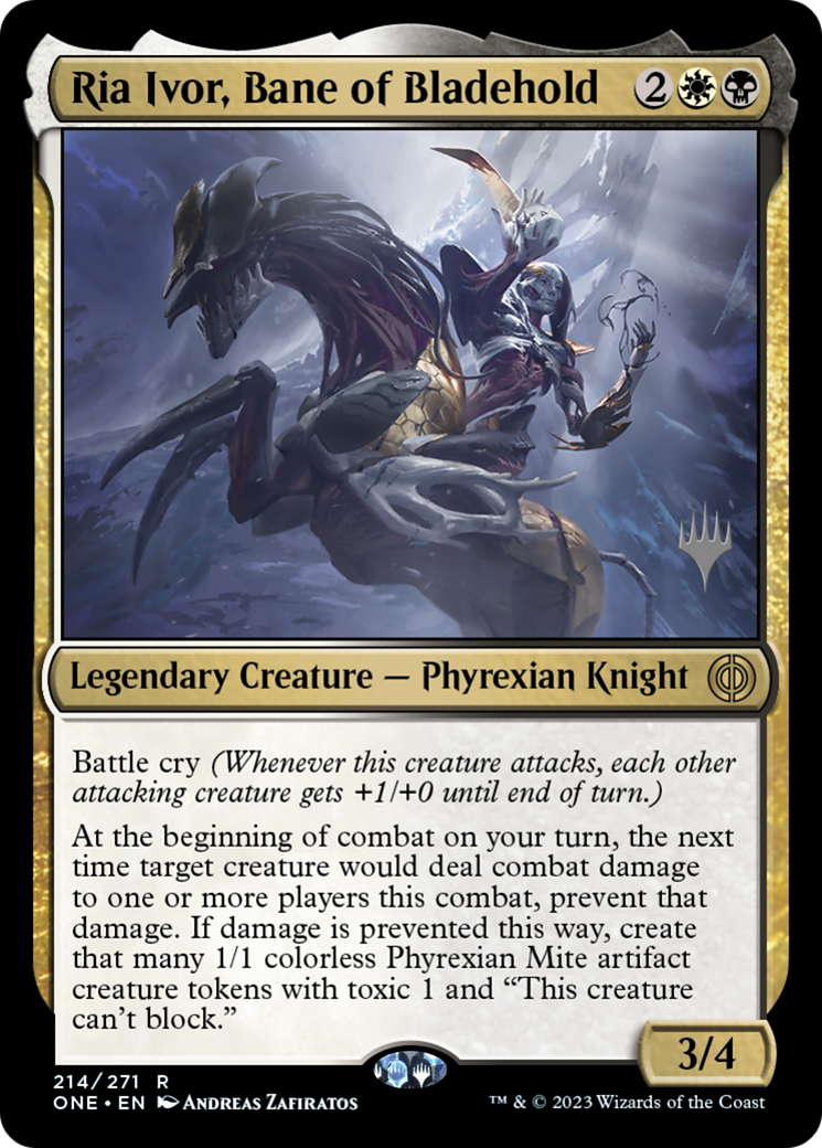 Ria Ivor, Bane of Bladehold (Promo Pack) [Phyrexia: All Will Be One Promos] | Gamers Paradise