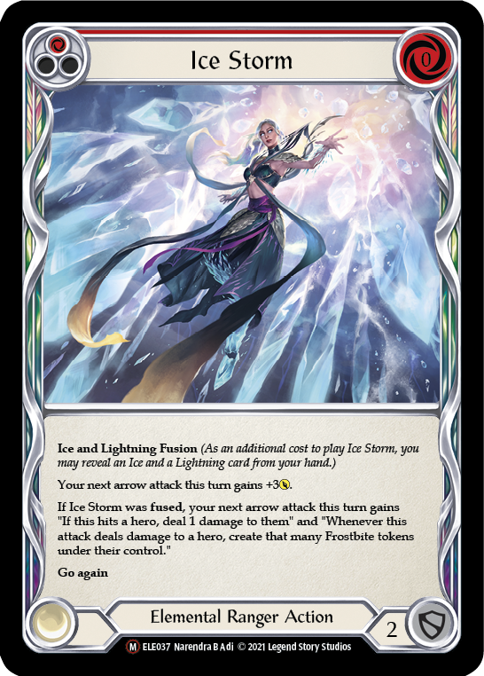 Ice Storm [U-ELE037] Unlimited Rainbow Foil | Gamers Paradise