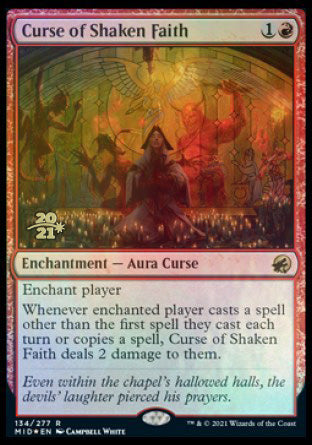 Curse of Shaken Faith [Innistrad: Midnight Hunt Prerelease Promos] | Gamers Paradise