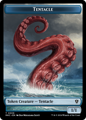 Tentacle // Koma's Coil Double-Sided Token [Murders at Karlov Manor Commander Tokens] | Gamers Paradise