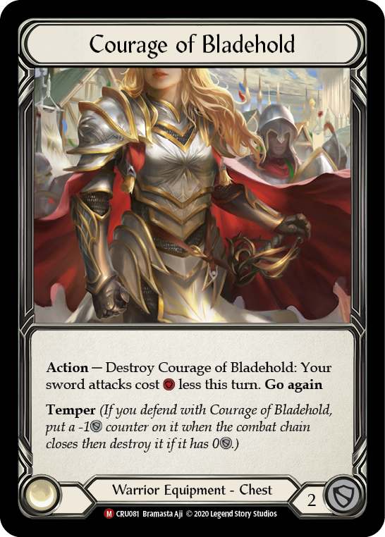 Courage of Bladehold [CRU081] 1st Edition Cold Foil | Gamers Paradise