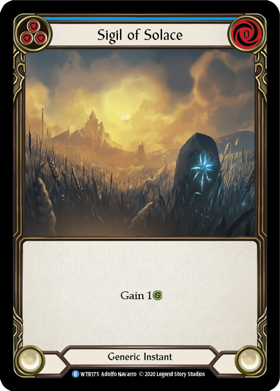 Sigil of Solace (Blue) [U-WTR175] (Welcome to Rathe Unlimited)  Unlimited Normal | Gamers Paradise