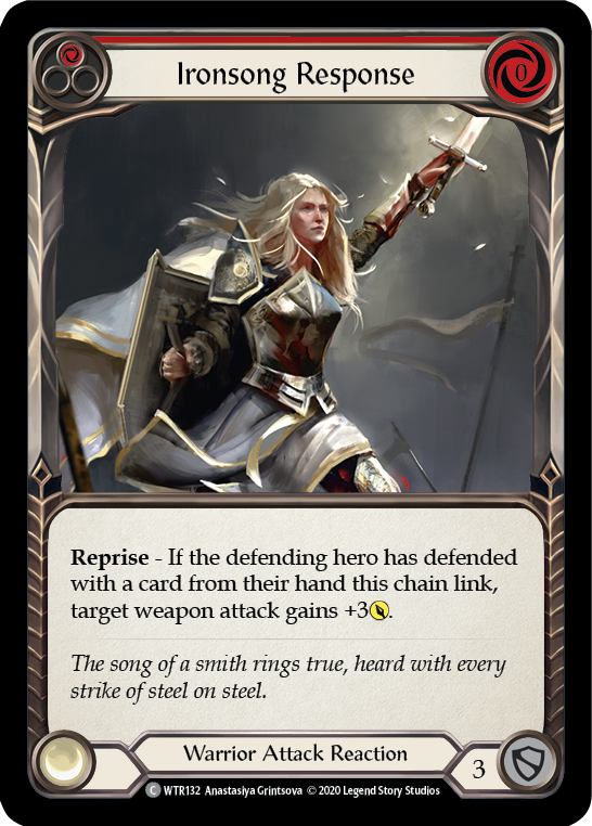Ironsong Response (Red) [U-WTR132] (Welcome to Rathe Unlimited)  Unlimited Rainbow Foil | Gamers Paradise