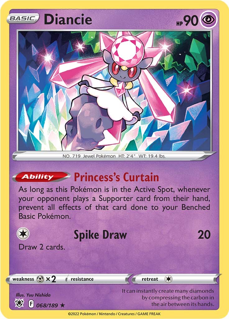 Diancie (068/189) [Sword & Shield: Astral Radiance] | Gamers Paradise