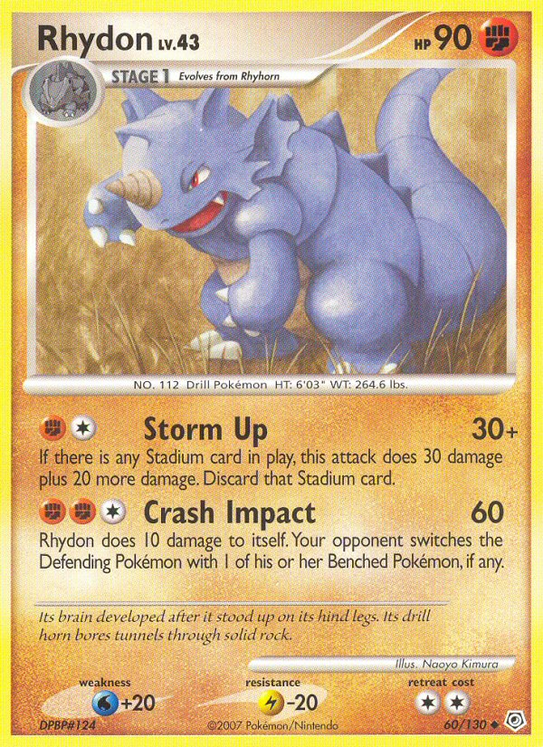 Rhydon (60/130) [Diamond & Pearl: Base Set] | Gamers Paradise