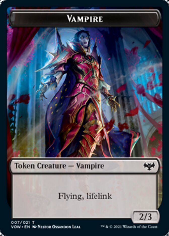 Vampire Token (007) [Innistrad: Crimson Vow Tokens] | Gamers Paradise