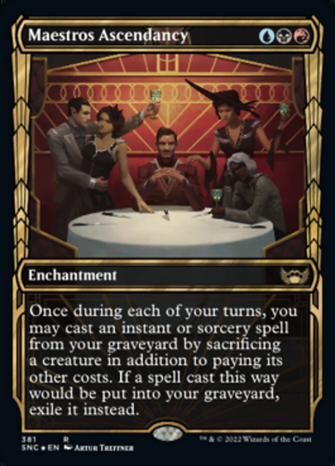 Maestros Ascendancy (Showcase Golden Age Gilded Foil) [Streets of New Capenna] | Gamers Paradise