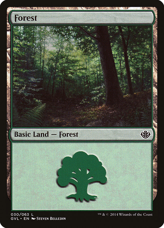 Forest (30) (Garruk vs. Liliana) [Duel Decks Anthology] | Gamers Paradise