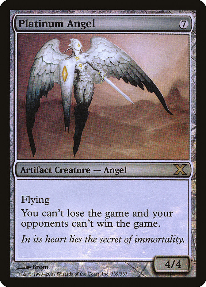 Platinum Angel (Premium Foil) [Tenth Edition] | Gamers Paradise