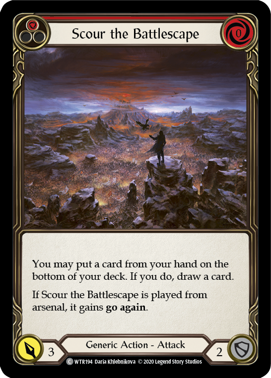 Scour the Battlescape (Red) [U-WTR194] (Welcome to Rathe Unlimited)  Unlimited Normal | Gamers Paradise