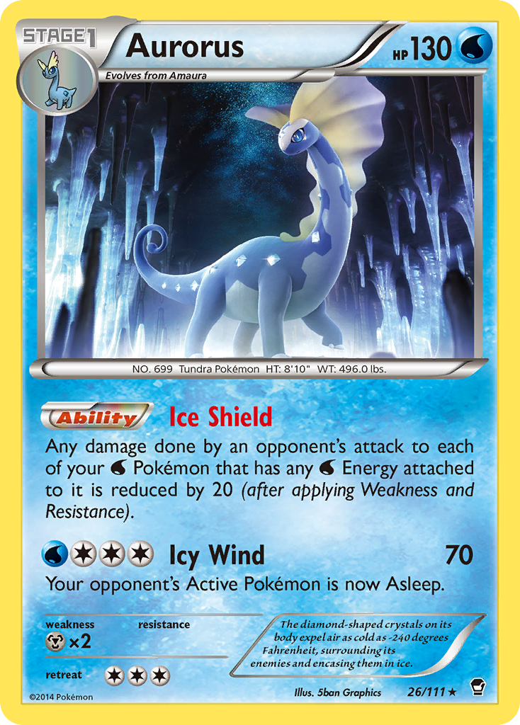 Aurorus (26/111) [XY: Furious Fists] | Gamers Paradise