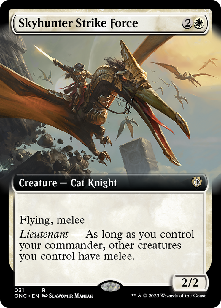 Skyhunter Strike Force (Extended Art) [Phyrexia: All Will Be One Commander] | Gamers Paradise