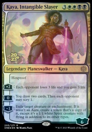 Kaya, Intangible Slayer [Phyrexia: All Will Be One Prerelease Promos] | Gamers Paradise