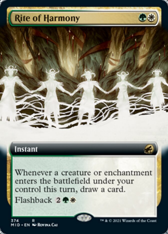 Rite of Harmony (Extended Art) [Innistrad: Midnight Hunt] | Gamers Paradise