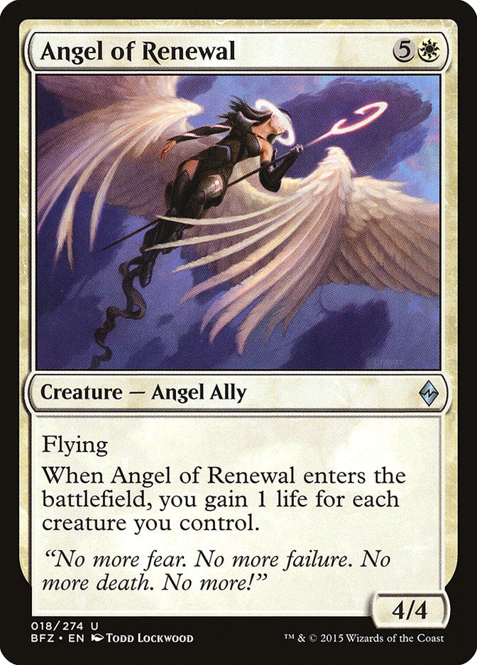 Angel of Renewal [Battle for Zendikar] | Gamers Paradise