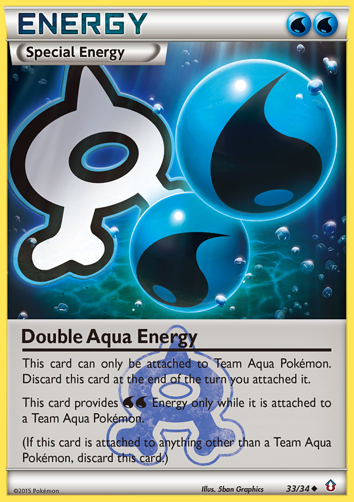 Double Aqua Energy (33/34) [XY: Double Crisis] | Gamers Paradise